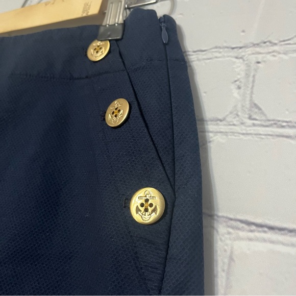 J. Crew Womens Sailor Short in Stretch Piqué Cotton Navy Blue Nautical Size 2 - Picture 5 of 8